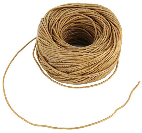 Duftkerzen Docht, Reine Hanffaser 200 Fuß Kerze Dochte, für DIY Kerze(Dark)