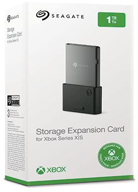 Seagate Storage Expansion Card for Xbox Series X|S 1TB, SSD, Plug and Play NVMe Expansion SSD Xbox Series X|S, Officially Licensed, Data Rescue Services (STJR1000400)
