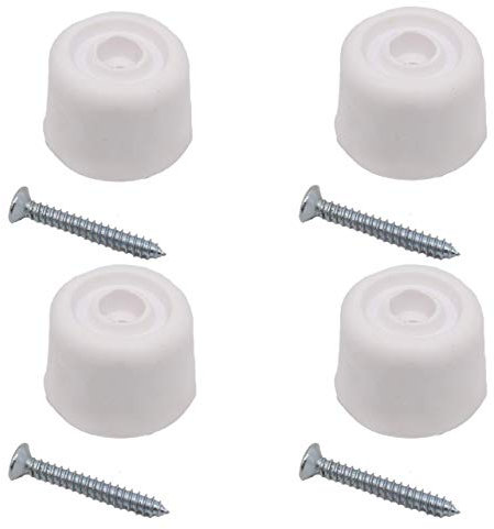 Rubber Door Stop White Pack of 4
