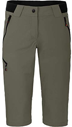 Bergson VIDAA Comfort Capri | Damen 3/4 Wanderhose, leicht, strapazierfähig, Dusty Olive [274], 44 - Damen