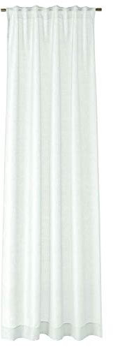 Joop! Living Vorhang mit verdecktem Schlaufenband Ornament Allover Farbe Weiss Größe 130x250cm halbtransparent