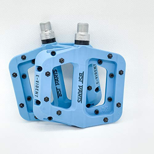BST Parts E-vident Pedale flach MTB/Cycle/VAE Erwachsene, Unisex, Blau, Standard