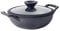 Meyer Cast Iron Kadai|Iron Kadhai with Lid, 20cm/1.5L, Black, Non-Stick, Gas & Induction Stove Compatible