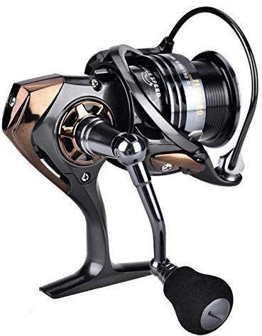 Spinnrolle, Spinnrolle zum Brandungsangeln, Baitcasting Angelrolle, Hochgeschwindigkeits-Seefischrolle 7,1:1 Matchspule Spinnrolle für schnelles Werfen(HS3000)