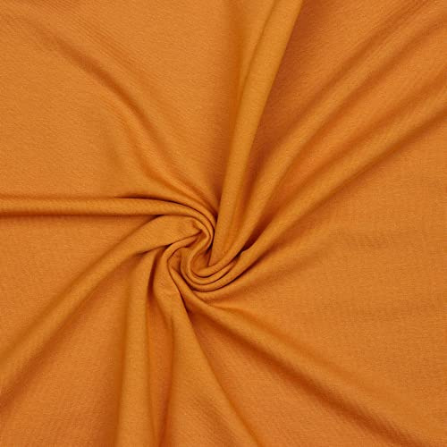 French Terry Uni Meterware Tex + GOTS zertifiziert über 50 Farben zur Auswahl Sweat (023 I Bernstein, 200 x 150cm)