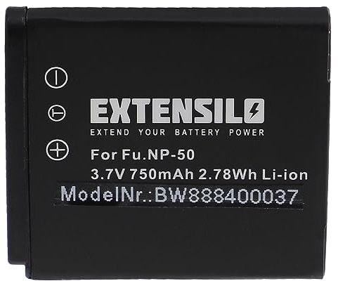 EXTENSILO 1x Akku Ersatz für Kodak Klic-7004 für Kamera (750mAh, 3,7V, Li-Ion)