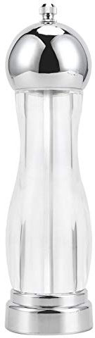 Pepper Mill and Salt Shaker Salt and Pepper Mill Shaker with Adjustable Coarseness-Clear Kitchenware (Size : Lagre)