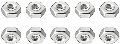 DTGN #4-40(UNC) Sechskant Muttern - 100Pack - Gut für Haus Garage Reparatur - 304 Edelstahl Sechseck Muttern - Silber