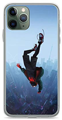 DENOU Morales and Miles Jump Phone Case Compatible with iPhone 11 Ultra Plus Mini Transparent