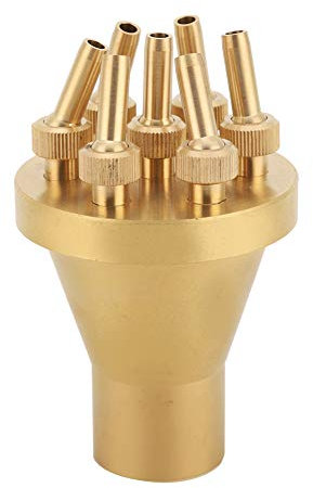 Fountain Nozzle, Fountain Nozzle Heads Pond Fountain Head Brass Fountain Nozzle 2 Tier Center Fountain Nozzle for Home Garden