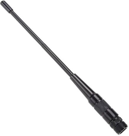 SG Store Black Walkie Talkie Antenna 144/430 MHz Dual-Band High Gain Handheld BNC Antenna Compatible with ICOM V8 V80 V80E V82 V85 F3S HT-66 VHF/UHF Radio 21cm