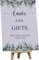 Personalised Wedding Gifts and Cards Sign, Customised with Eucalyptus (Personalised Card and Easel)