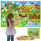 Dr.Rapeti 43x28 Zoll Filz-Storyboard-Set, 41Pcs Tiere Spielzeug, Farm Animals Story Board Kit für Kinder, Bauernhof Tiere Geschichte Set