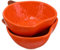Mikinona 2sets Halloween Bowl for Sweets Pumpkin Serving Dishes Condiment Dishes Trays Ceramic Sauce Dishes Small Seasoning Dishes 2pcs*2