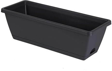 Jardinière rectangulaire en résine de style classique pour la maison, le jardinage, la plantation, le bonsaï, grand conteneur