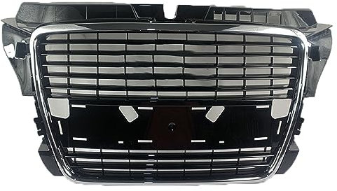 zjlgs Rejilla Malla para Parachoques Delantero Coche para Audi A3, Parrilla Deportiva Rejilla Frontal Modifica Parrilla de Parachoques Delantero