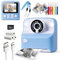 Instant Print Camera for Kids, Christmas Birthday Gifts for Girls Boys Age 3-12,1080P Digital Video Cameras for Toddler, Portable Toy for 4 5 6 7 8 9 10 Year Old Girl with 32GB SD Card