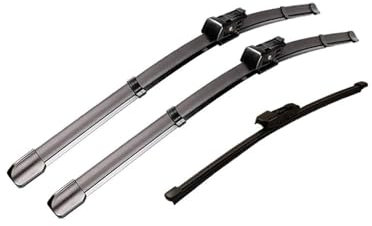 Auto Scheibenwischer Für Polo MK6 6 AW BZ 2017 2018 2019 2020 2021 2022 2023 Für GTI R LINIE Vorne Hinten Scheibenwischer Auto Zubehör Scheibenwischer Set(RHD,Front Rear)