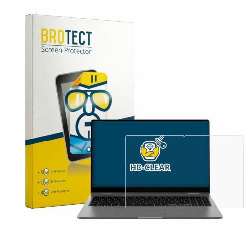 brotect Protection Film compatible with Samsung Galaxy Book5 360 15.6 | Clear Screen Protection Made in Germany High Clarity Anti-Scratch Anti-Fingerprints Case-Friendly Bubble-Free