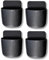4 Pcs Remote Control Holders Wall Mounted, Self Adhesive TV Remote Holder Wall Mounted, Hole-Free Wall Organizer Pen Pencil Phone Charging Holder for Home Office School(Black)