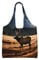 WBQLSL Elch auf der Wiese bedruckte Canvas-Tasche für Damen, große Kapazität, Umhängetasche, tägliche Reisehandtasche, Schwarz , Einheitsgröße