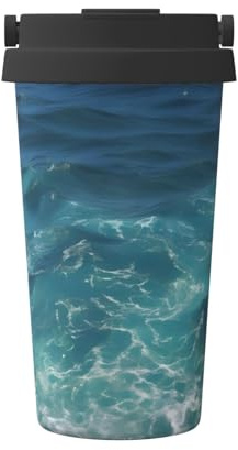 The Deep Ocean Printed vacuum flask, portable coffee cup, office fitness water cup