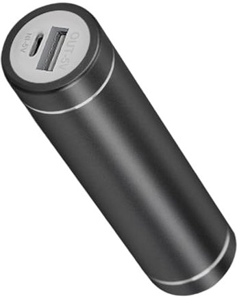 Kit de baterías externas cilíndricas con resorte, 2600 mAh, 5000 mAh, aleación de aluminio recargable, diseño a prueba de golpes