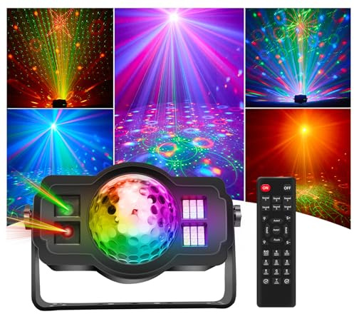 Disco Lights, RGB LED Strobe Lights,Disco Ball Light for Home Parties,Wedding,Bar,DJ,Karaoke,Halloween,Christmas,Festive Gifts,Birthday Party, 9 Sound Activated Modes