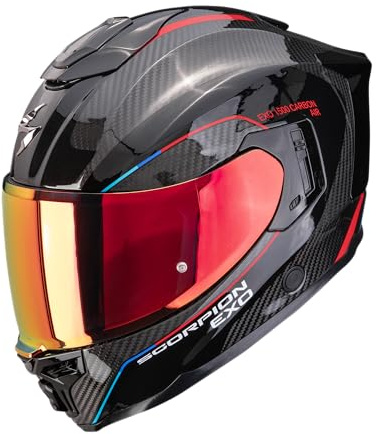 Scorpion Exo-1500 Carbon Air Mundi Helm, schwarz/rot, L (59/60)