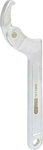 KS Tools 517.1303 Llave de gancho articulada con pico, 32-76mm