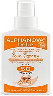 Alphanova - Crema solar bebe f50 bio spray
