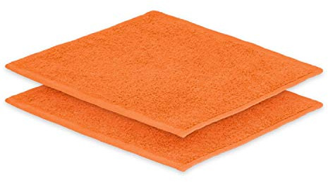 EXKLUSIV HEIMTEXTIL 2X Seiftuch 30 x30 cm Terrakotta 500 g