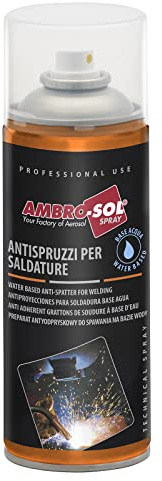 AMBRO-SOL, Spray Antiproyecciones para Soldadura Base Agua, Color Transparente, 400 ml