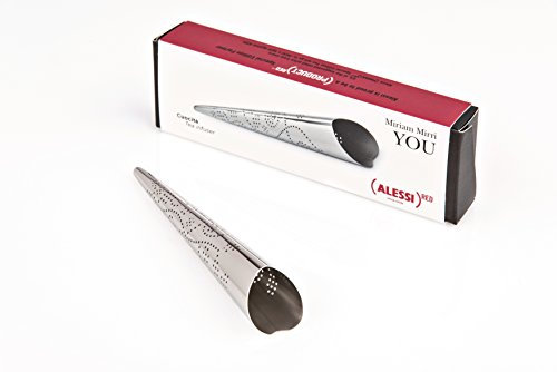 Alessi MMI25 Red You Tea Infuser, Stainless Steel, Silver