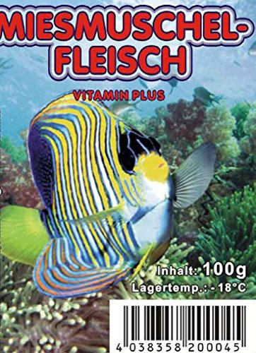 Fischfutter Frostfutter Muschelfleisch gehackt 10x100g = 1kg = 1Pack