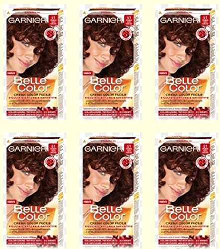 Garnier Belle Color 51 Caoba Oscuro Natural Tinte para el cabello 6 unidades