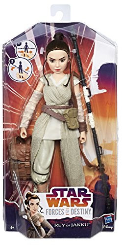 Hasbro Star Wars C1622ES0 Die Mächte des Schicksals 11 Deluxe Action Puppe - Rey, Actionfigur