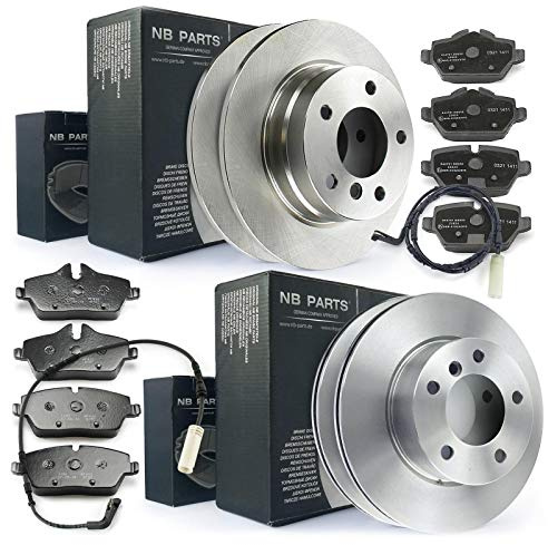 NB PARTS Bremsscheiben Bremsbeläge Warnkontakt vorne hinten passend für BMW 1 1er E81 E87 116 118