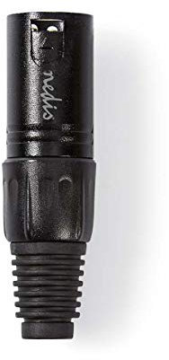 NEDIS Connecteur XLR XLR 3 broches mâle Noir