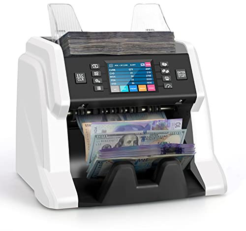 Ribao Banknotenzähler und Sortierer, strapazierfähig, gemischte Stückelung, UV/MG/MT/IR/CIS Bc-55