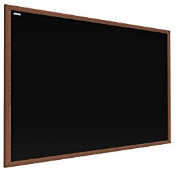 ALLboards Tableau à Craie Noir avec Cadre en Bois Laqué 60x40cm, Tableau pour Ecrire