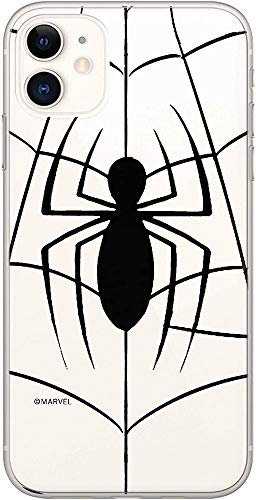 ERT GROUP Handyhülle für Apple Iphone 11 Original und offiziell Lizenziertes Marvel Muster Spider Man 013 optimal an die Form des Handy angepasst, teilweise transparent