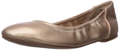 Amazon Essentials Women's Belice Slip On Ballet Flat, Rose Gold, 11 UK Wide