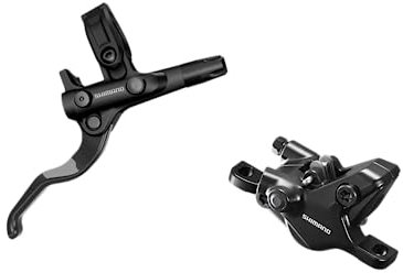 SHIMANO Deore BL-M4100/BR-MT410 Disc Brake and Lever - Rear, Hydraulic, Resin Pads, Gray