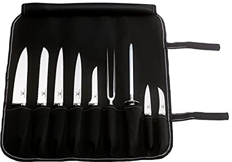 Rockingham Forge FRF Range 10-Piece Chef’s Knife Set – with Deluxe Soft Roll Case, Ergonomic, Kitchen Knife Set, Forged Stainless Steel Blades, CS-9009/10