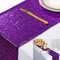 ShinyBeauty Tischläufer Lila Pailletten, 30,5 x 172,8 cm, für Party-Läufer, Königliche Pailletten, Violett, Weihnachts-Tischdekoration, aus Leinen
