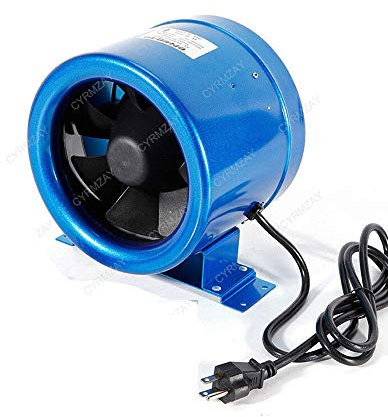 CYRMZAY 6 Inline EC Duct Ventilator w/Speed Controller Exhaust Gebläse Six Inch 300CFM Powerful