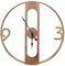 Beliani Retro Wanduhr Heller Holzfarbton MDF-Platte Mulhouse