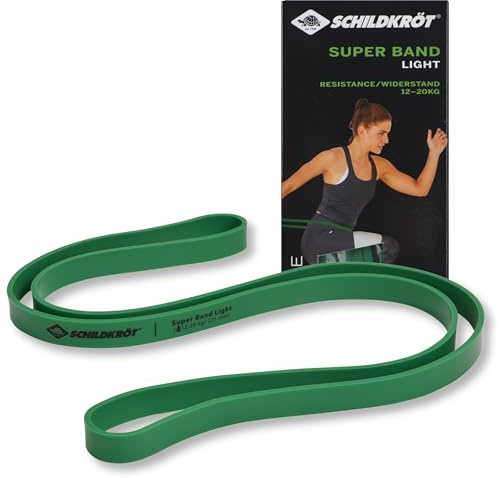 Schildkröt Super Bands, Premium Widerstandsbänder mit 4 verschiedenen Widerstandsgraden, vielseitiges Mini-Fitnessstudio für zu Hause und unterwegs