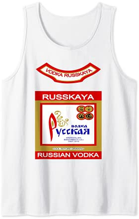 Halloween Last minute BOTTLE OF RUSSIAN VODKA, Costume idea Tank Top